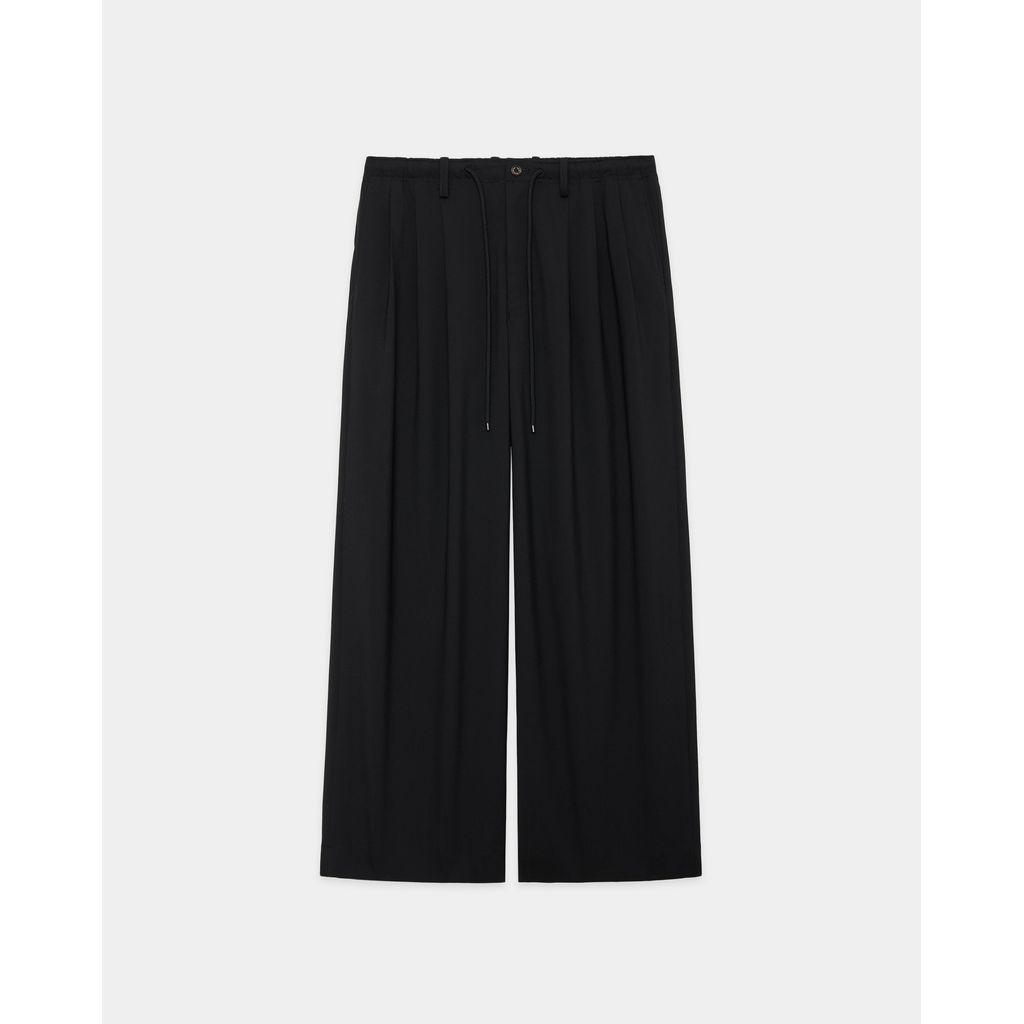 MARKAWARE   ORGANIC WOOL 2/80 TROPICAL TRIPLE PLEATED EASY TROUSERS