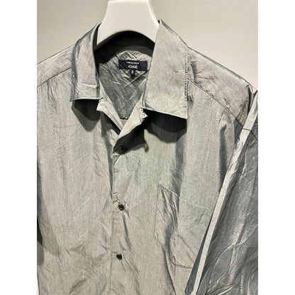 COMME des GARCONS HOMME コットンエステルブロード 製品加工 シャツ（CHARCOAL）