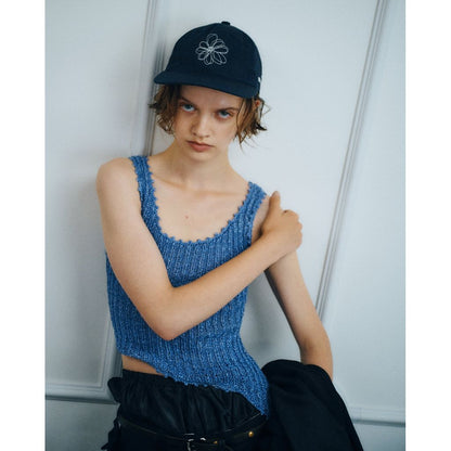 NICK GEAR Hand Stitch Flower Cap