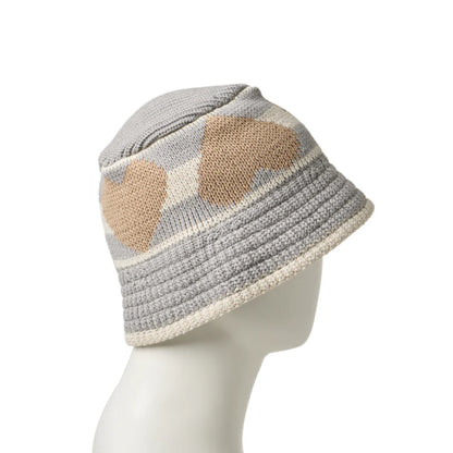 NEW ERA ニットバケット ハート ライトグレー ストーン  14667670