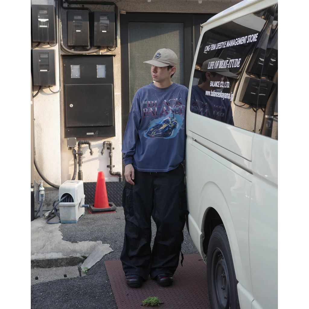 ANACHRONORM DYED CUSTOM CAR GRAPHIC L/S T-SHIRTS DUSTY