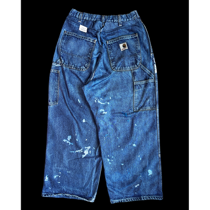 TALKING ABOUT THE ABSTRACTION PRINT DUCK WIDE PANTS