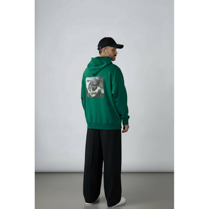 TSUTOMU MORIYA × LINEAGE CORE SP ABSTRACT HOODIE（GREEN）