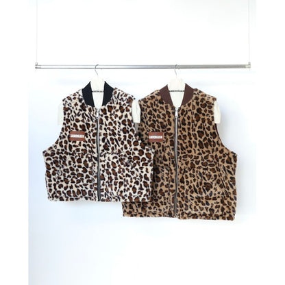 AMBERGLEAM Leopard Reversible Vest