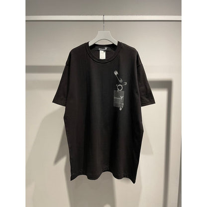Ground Y COTTON JERSEY TROMPE-L'OEIL PIN T-SHIRT