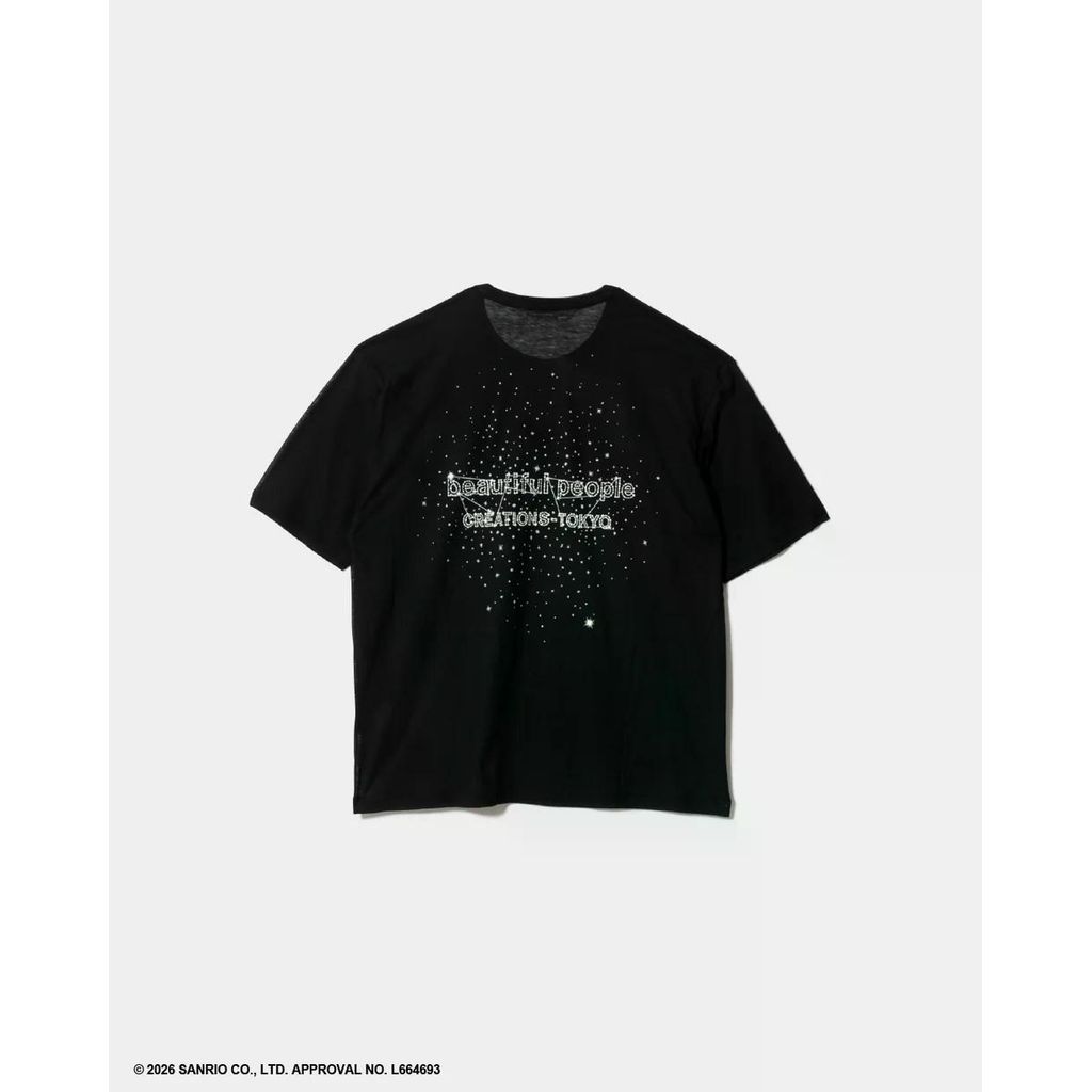 beautiful people MY MELODY&KUROMI 80/1 ELS jersey T