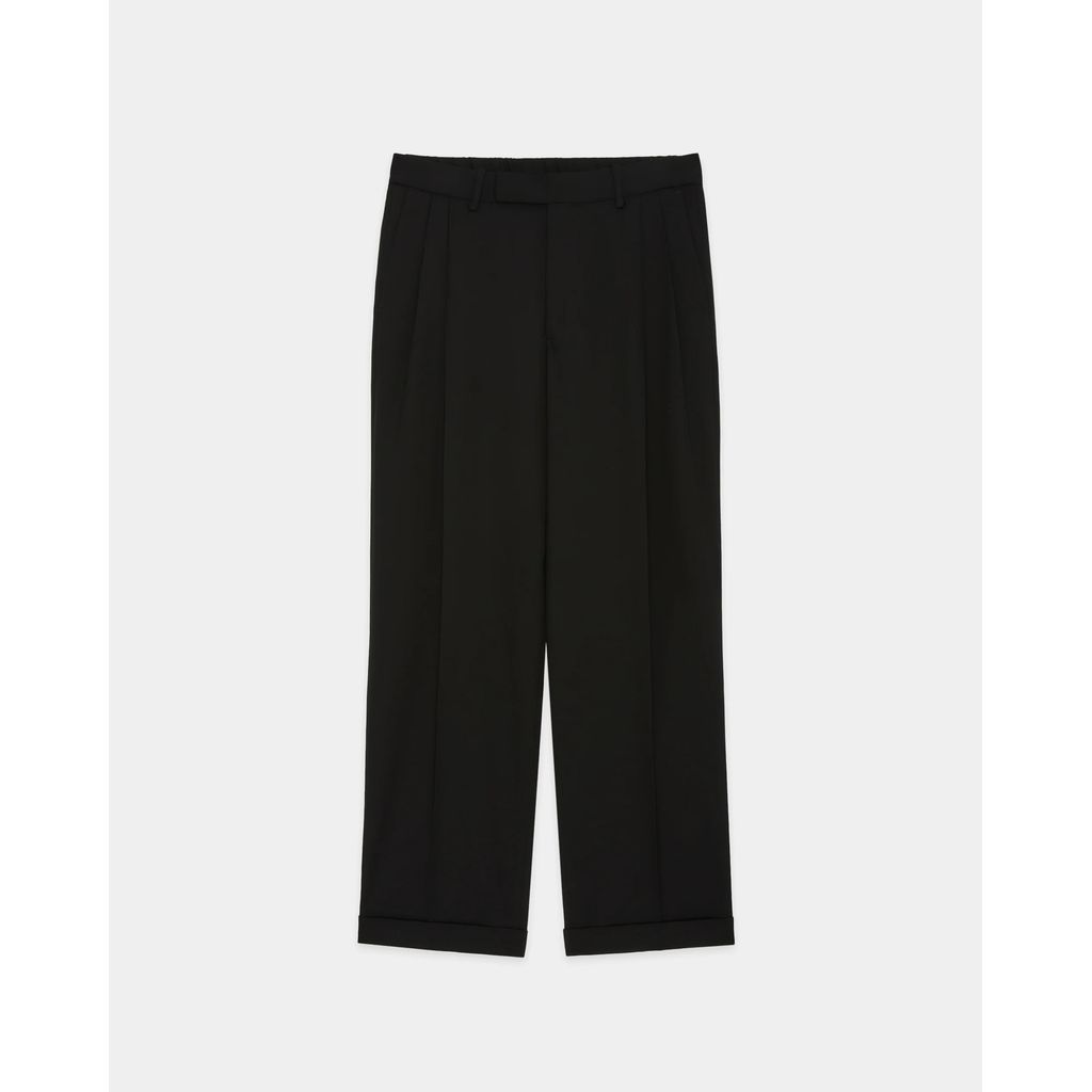 MARKAWARE Organic Wool Survival Cloth/Double Pleated Semi Easy Trousers