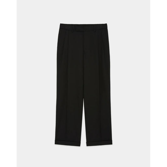 MARKAWARE Organic Wool Survival Cloth/Double Pleated Semi Easy Trousers