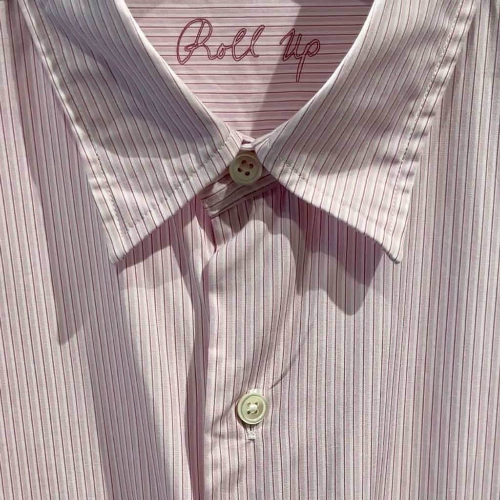 PORTER CLASSIC ROLL UP STRIPE SHIRT