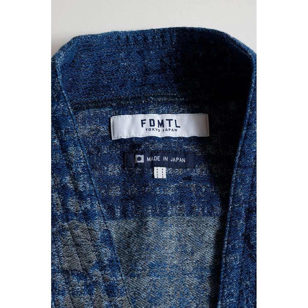 FDMTL BORO JAQUARD HAORI SHIRT RINSE