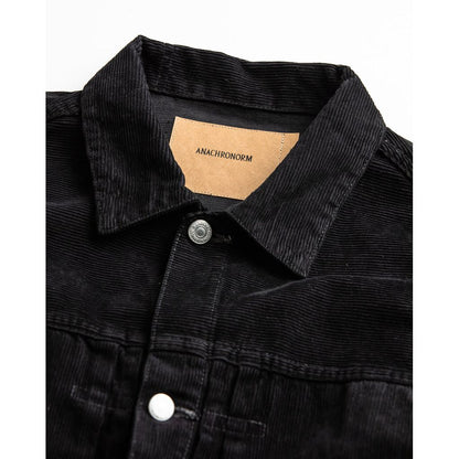 ANACHRONORM  SULFUR DYED CORDUROY FRONT TUCK JACKET SULFUR BLACK