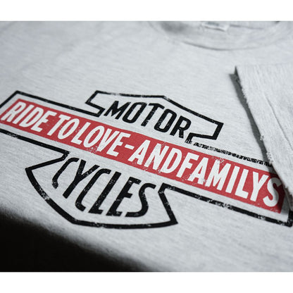 ANDFAMILYS DAMAGE BIG TEE - MOTORCYCLE -