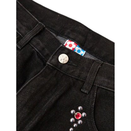 VANDY THE PINK Cotton Twill Stud Pants