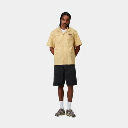 CARHARTT WIP  Single Knee Short - Denim Smith Denim