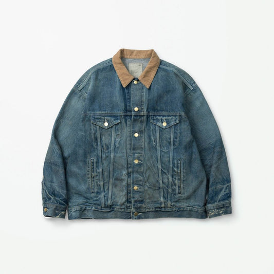 MADNESS TYPE-III SEA ISLAND DENIM JACKET (CORDUROY COLLAR)