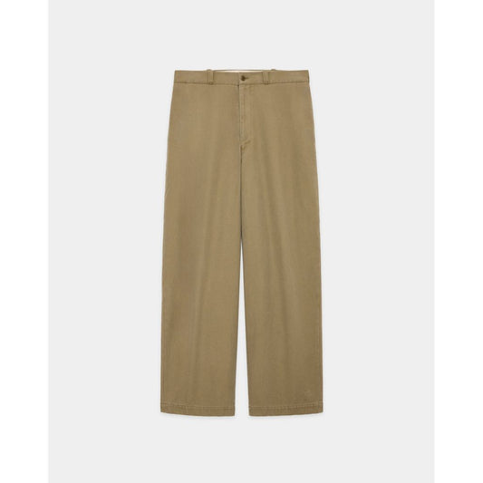 MARKA ORGANIC COTTON GABARDINE U.S.ARMY CHINO TROUSERS , Beige