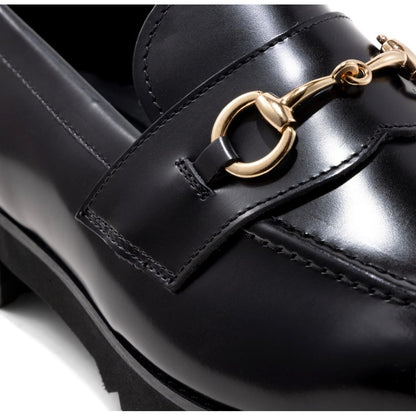 KENFORD MENS TANK SOLE BIT LOAFERS / BLACK
