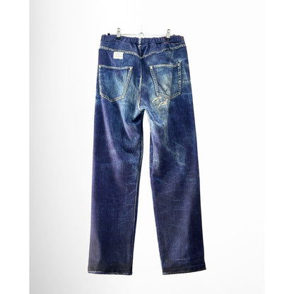 TALKING ABOUT THE ABSTRACTION TRANSCRIPTION TRANSFER STRAIGHT PANTS