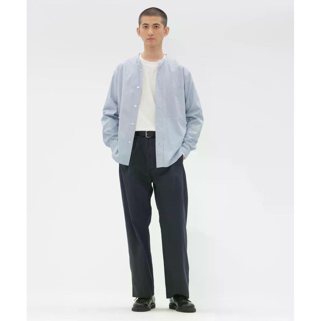 MARGARET HOWELL COTTON HAIRLINE STRIPE SHIRT