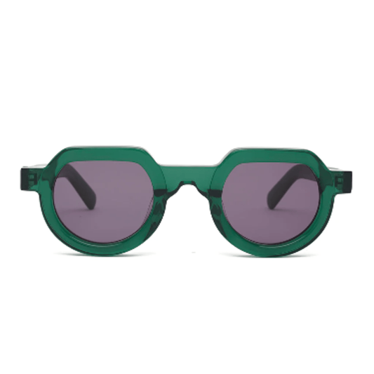 BRAIN DEAD TANI POST MODERN PRIMITIVE EYE PROTECTION - GREEN GLITTER