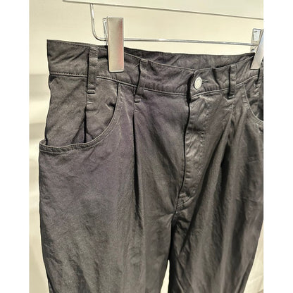 COMME des GARCONS HOMME NYLON TWILL GARMENT DYE PANTS(BLACK)