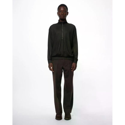 marka  Super 100s Washable Wool Jersey / Half-Zip Stand