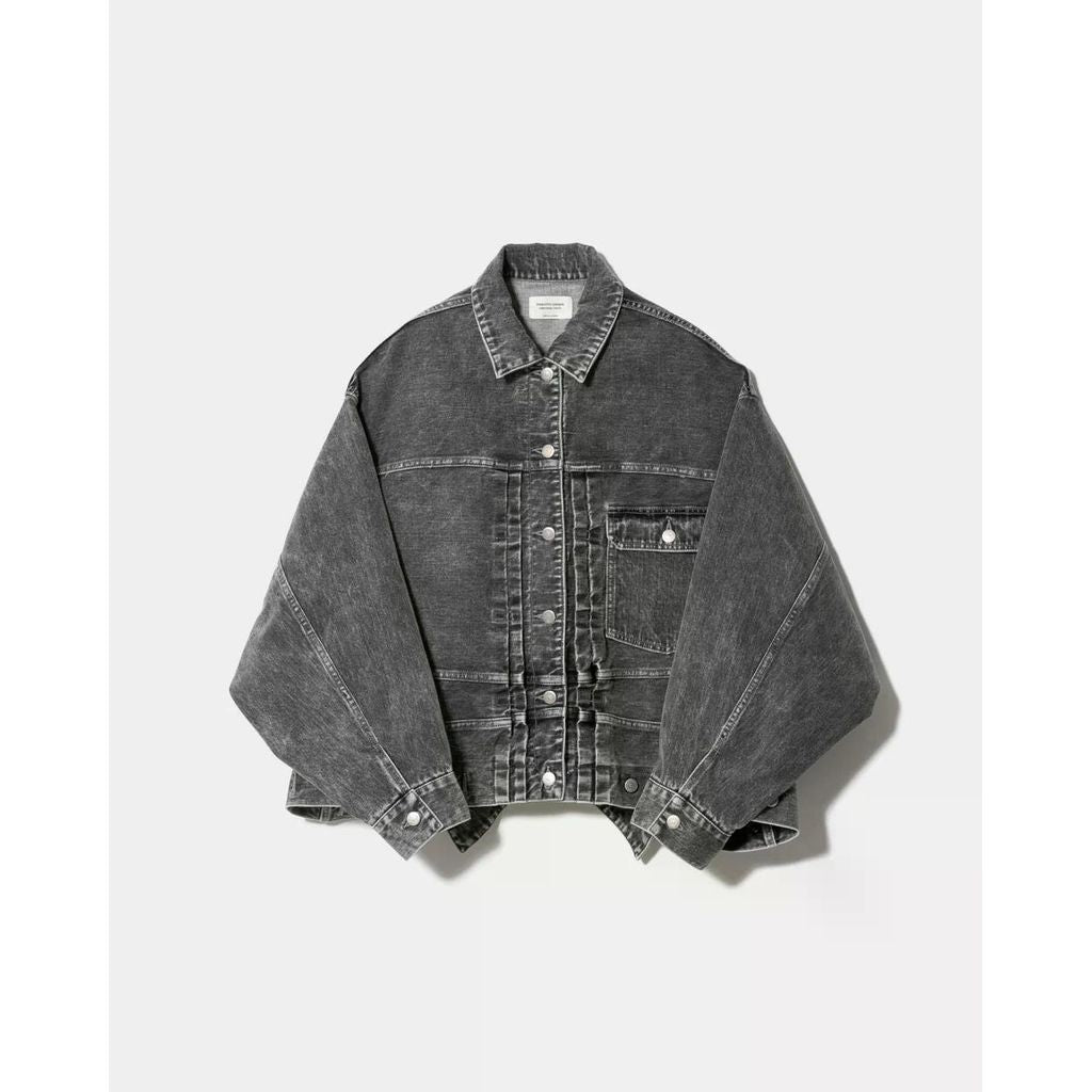 beautiful people double-end selvedge denim blouson blk bleach