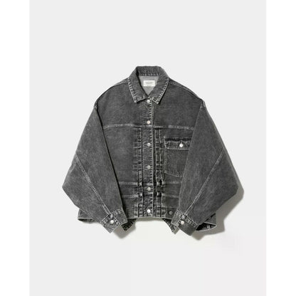 beautiful people double-end selvedge denim blouson blk bleach