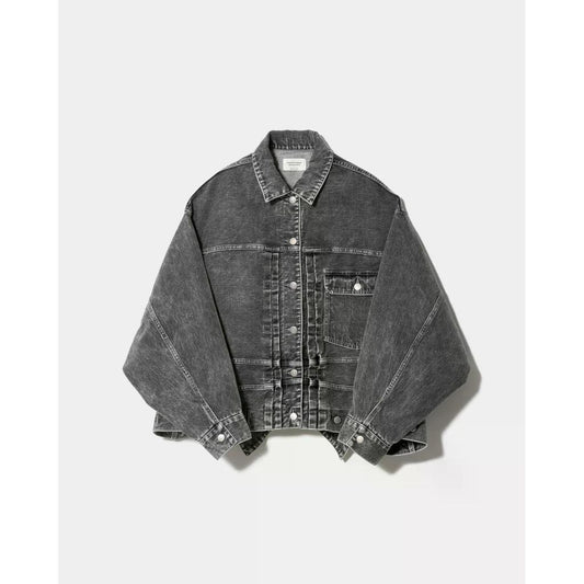 beautiful people double-end selvedge denim blouson blk bleach