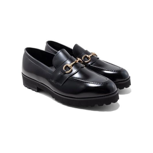 KENFORD MENS TANK SOLE BIT LOAFERS / BLACK