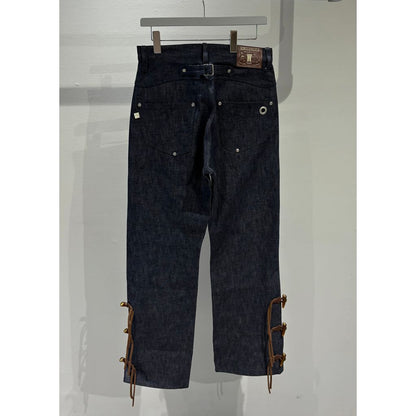 FAF NEWCOMMUNE Wide Leg Denim Pants Rigid