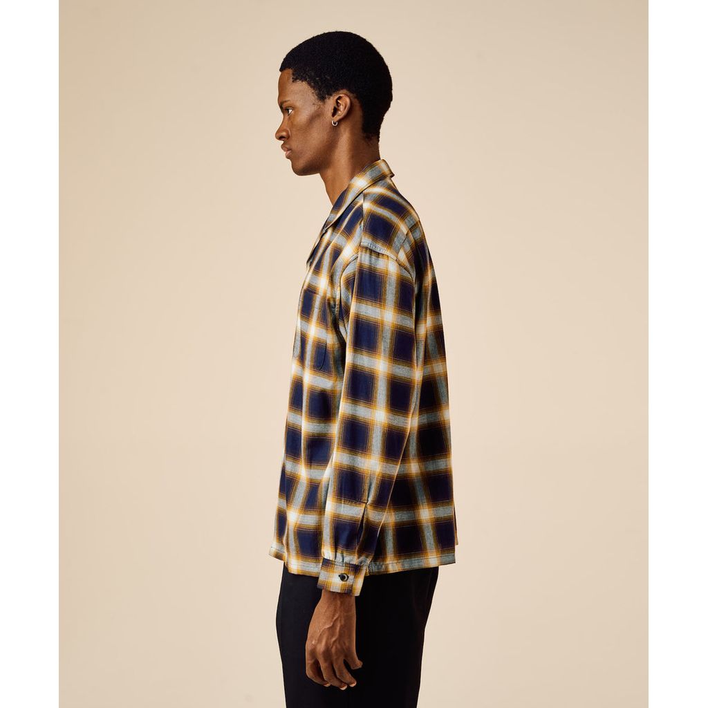 BEDWIN & THE HEARTBREAKERS FIVE BROTER Ex. L/S CHECK SHIRT "VIN"