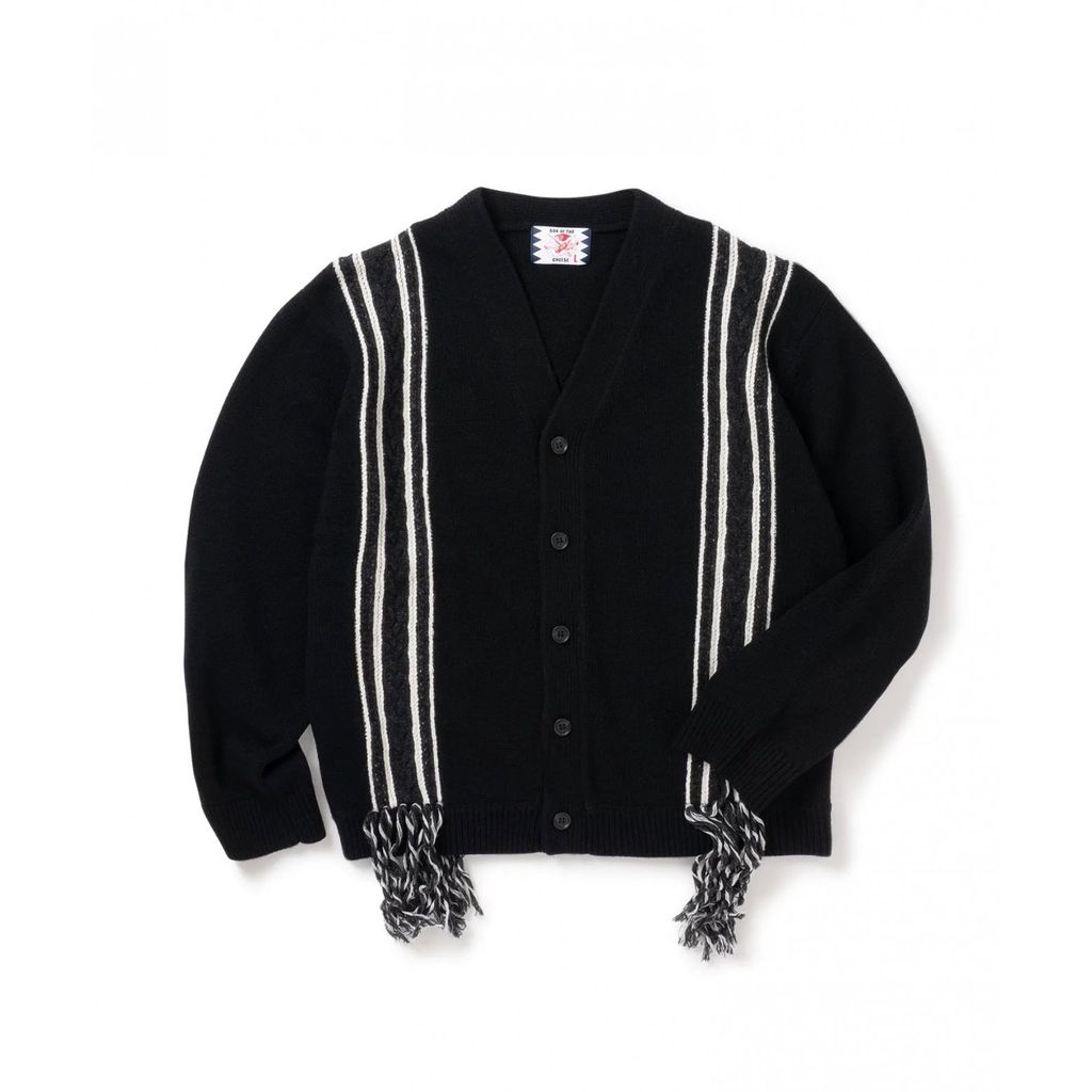 SON OF THE CHEESE  FRINGE KNIT CARDIGAN