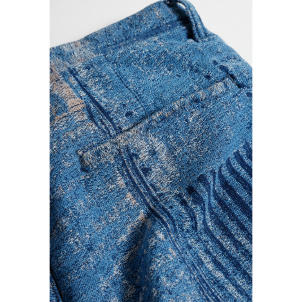 【予約商品】 FDMTL BORO JAQUARD WIDE PANTS 3YR WASH