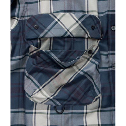 DAIWA PIER39 TECH SPORTS OPEN COLLAR SHIRT L/S BIG TARTAN BE-81026W