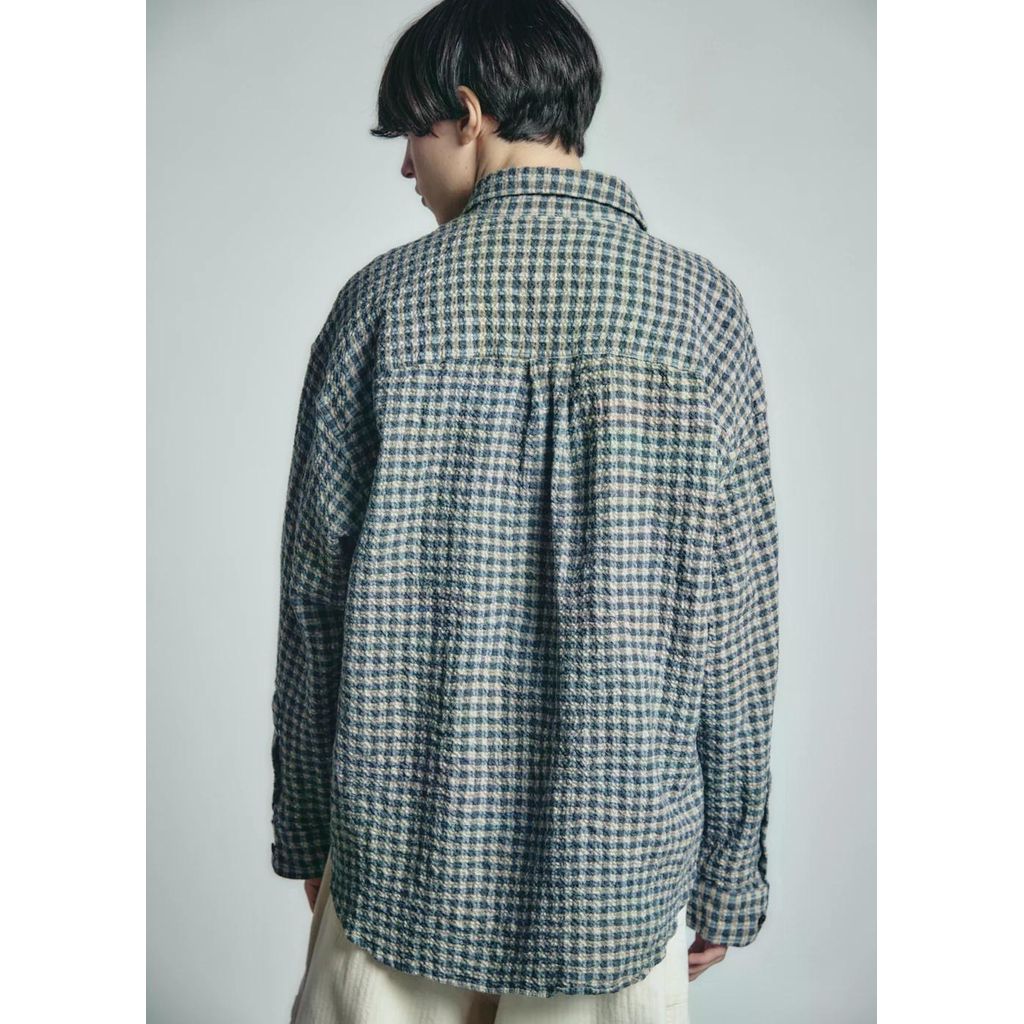 is-ness Ripple Check Shirt