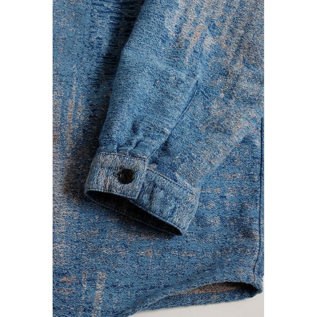 FDMTL BORO JAQUARD HAORI SHIRT 3YR WASH