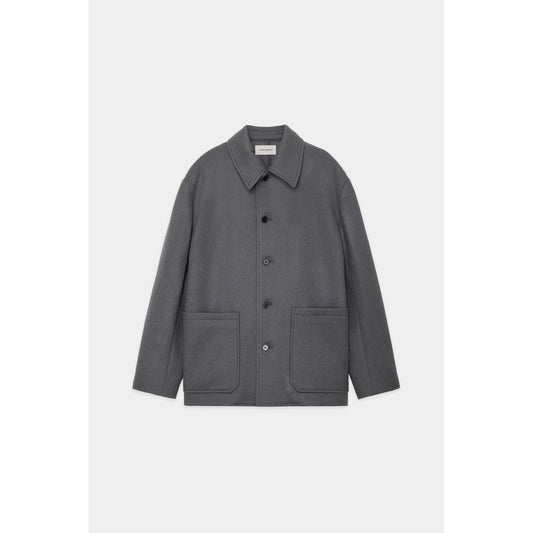 MARKAWARE ORGANIC WOOL DOUBLE CLOTH WORK JACKET