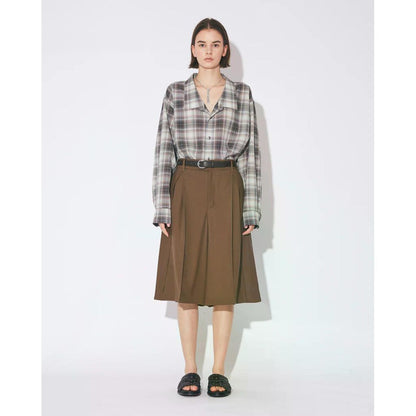 beautiful people  high twist gabardine three tuck shorts