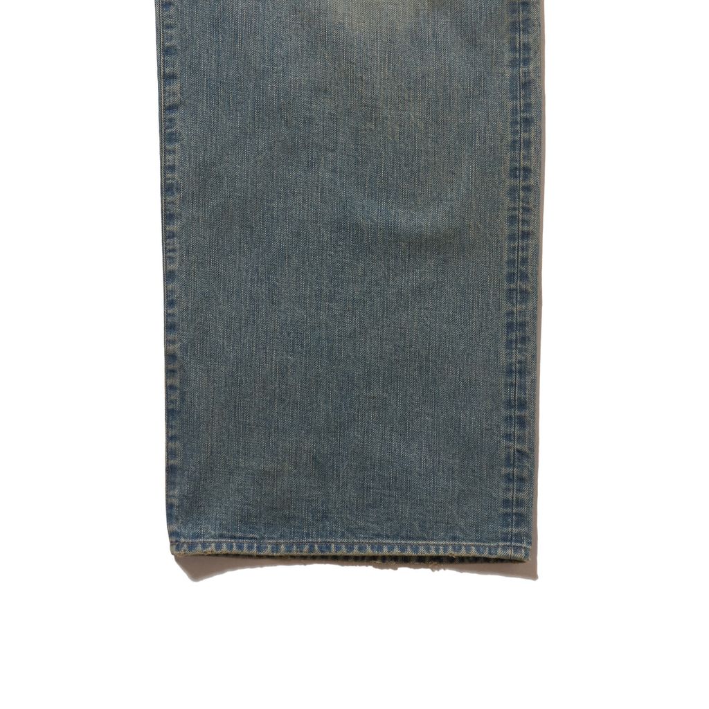 SUGARHILL  DAMAGED MODERN DENIM PANTS WIDE CUT