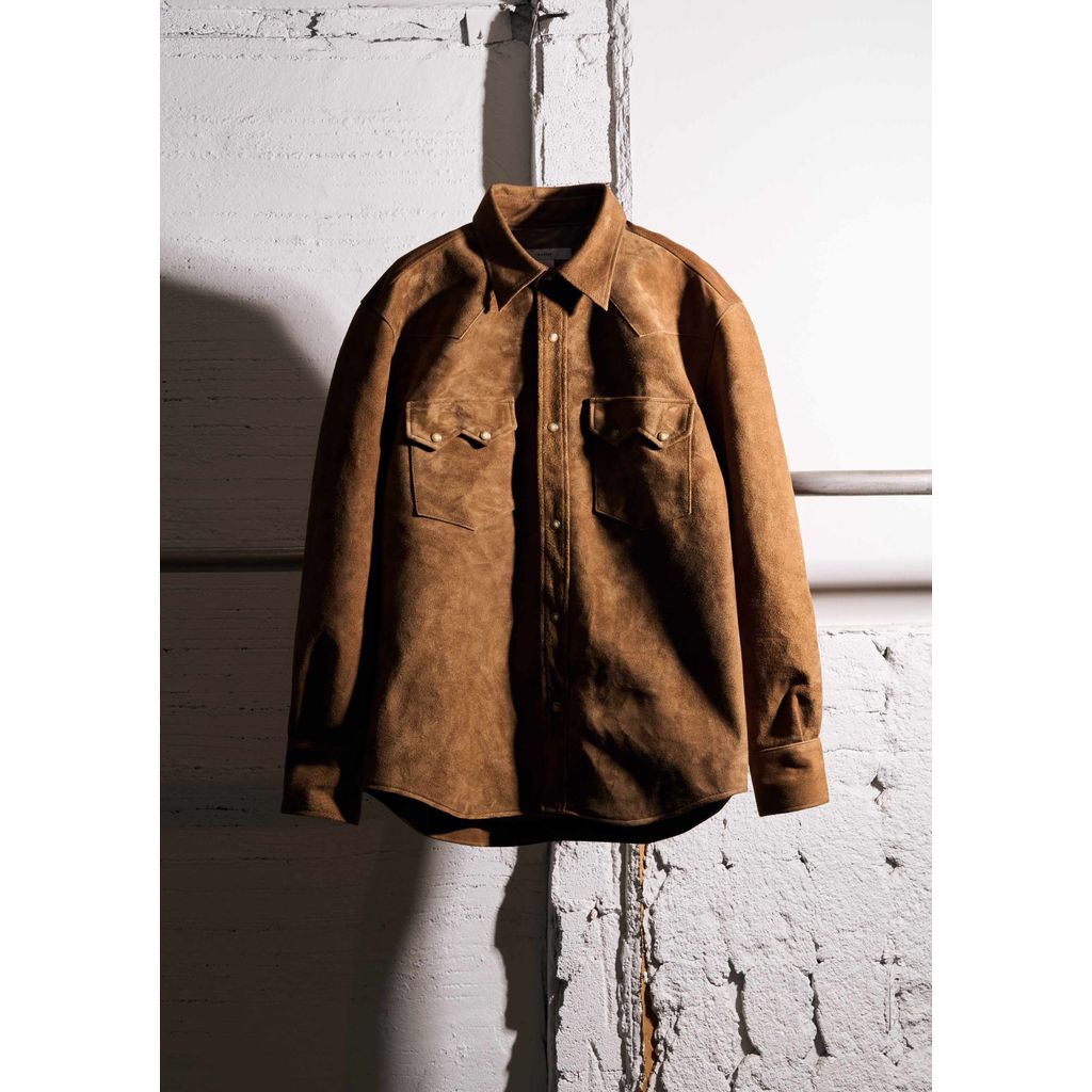 MASSES HORSE LEATHER SHIRT SUEDE