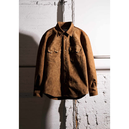 MASSES HORSE LEATHER SHIRT SUEDE