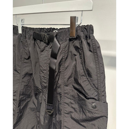 COMME des GARCONS HOMME NYLON TUSSER HALF PANTS（BLACK）