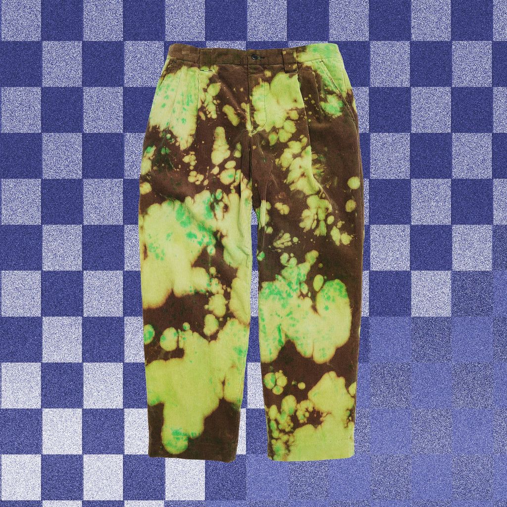 HOMBRENINO  TIE DYE CORDUROY PANTS