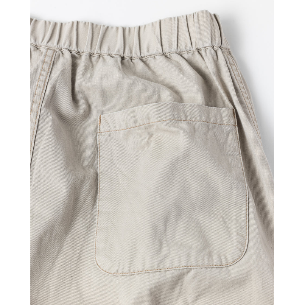 ANACHRONORM REMAKED MIX PANEL WIDE EASY PANTS BEIGE