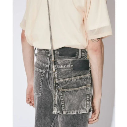 beautiful people excerption denim bleached sacoche