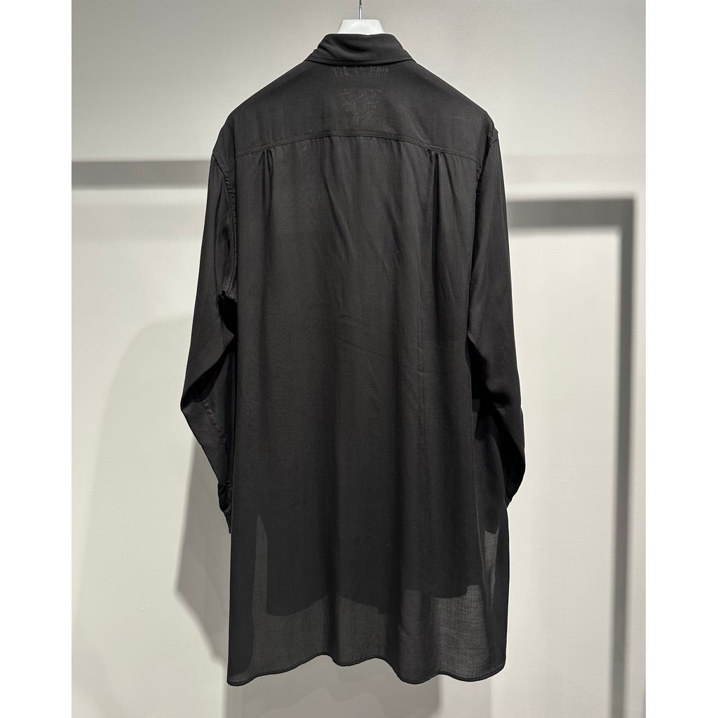 Y's for men CELLULOSE LAWN DOUBLE-POCKET SHIRT