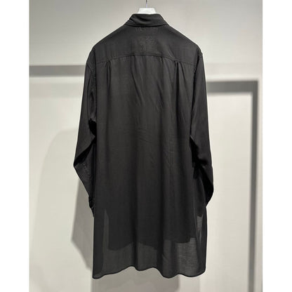 Y's for men CELLULOSE LAWN DOUBLE-POCKET SHIRT