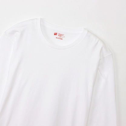 Hanes  2P JAPAN FIT LONG SLEEVE T-SHIRT