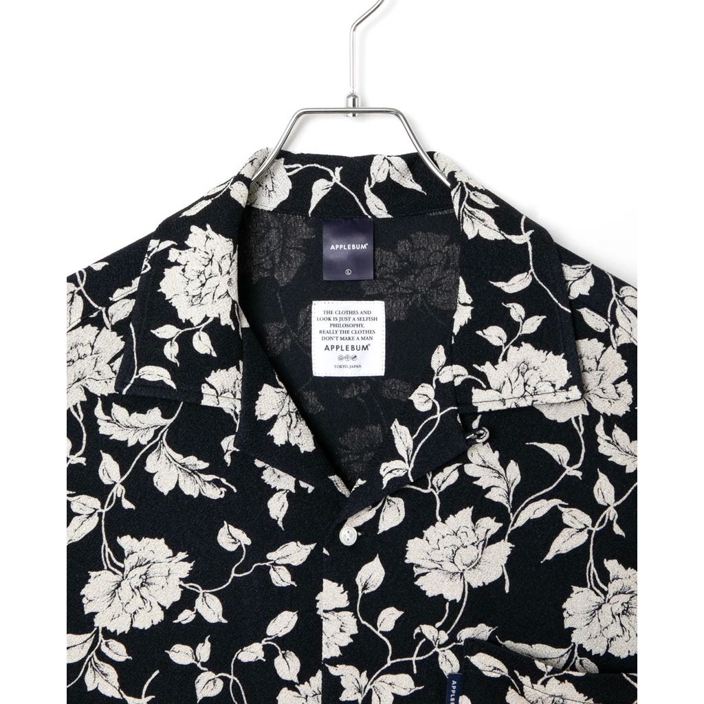 APPLEBUM CHIRIMEN KNIT ALOHA SHIRT (OVERSIZED)